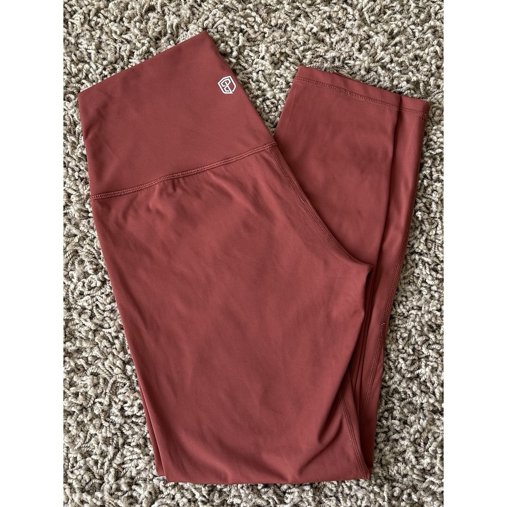 Born Primitive Synergy Legging Size L Clove High Waisted Wide Band StretchLux